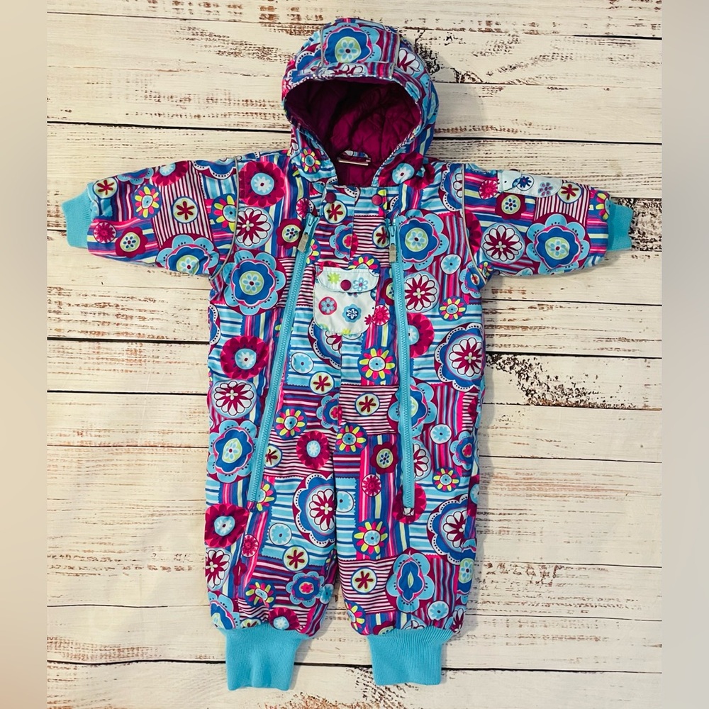 Hanna Anderson Snow Bib-Pram Suit Size 80 Winter Jacket HA 18-24 Months 1/2 yrs
